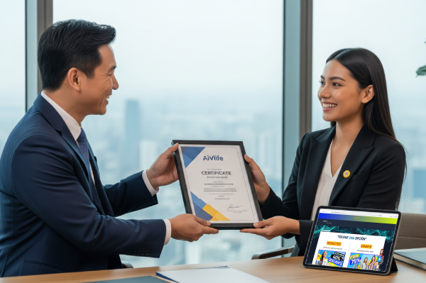 Gráfica ascendente del generoso plan de compensación de Aivife.